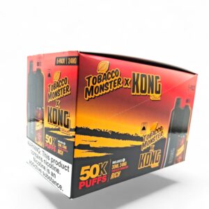 KONG 50K PUFFS TOBACCO MONSTER 24MG E-LIQUID 5CT -RICH