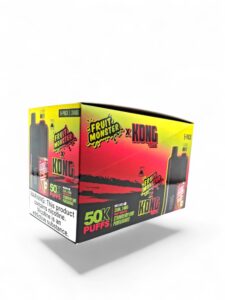 KONG 50K PUFFS FRUIT MONSTER 24MG E-LIQUID 5CT -STRAWBERRY KIWI POMEGRANATE