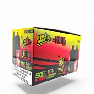 KONG 50K PUFFS FRUIT MONSTER 24MG E-LIQUID 5CT -STRAWBERRY KIWI POMEGRANATE