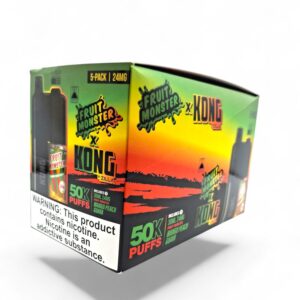 KONG 50K PUFFS FRUIT MONSTER 24MG E-LIQUID 5CT -MANGO PEACH GUAVA