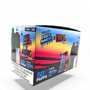 KONG 50K PUFFS FROZEN MONSTER 24MG E-LIQUID 5CT -BLUEBERRY RASPBERRY LEMON ICE