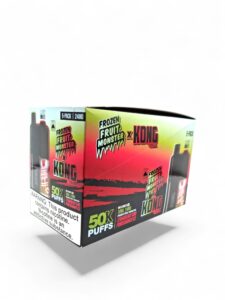 KONG 50K PUFFS FROZEN MONSTER 24MG E-LIQUID 5CT -STRAWBERRY KIWI POMEGRANATE ICE