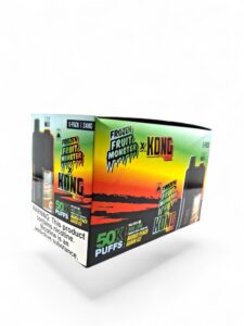 KONG 50K PUFFS FROZEN MONSTER 24MG E-LIQUID 5CT -MANGO PEACH GUAVA ICE