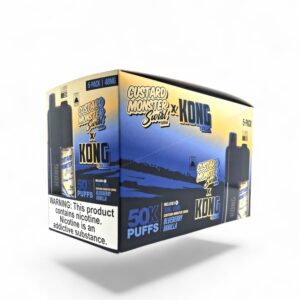 KONG 50K PUFFS CUSTARD MONSTER 48MG E-LIQUID 5CT -BLUEBERRY VANILLA