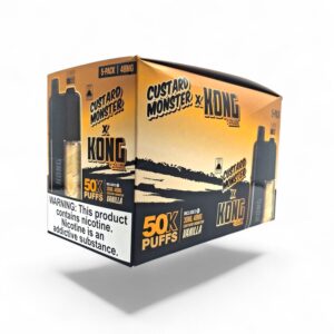 KONG 50K PUFFS CUSTARD MONSTER 48MG E-LIQUID 5CT -VANILLA