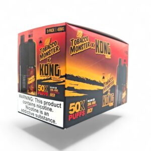 KONG 50K PUFFS TOBACCO MONSTER 48MG E-LIQUID 5CT -RICH