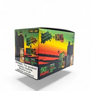 KONG 50K PUFFS FRUIT MONSTER 48MG E-LIQUID 5CT -MANGO PEACH GUAVA