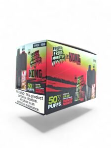 KONG 50K PUFFS FROZEN MONSTER 48MG E-LIQUID 5CT -STRAWBERRY KIWI POMEGRANATE ICE