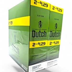 DUTCH MASTERS 2/1.29 GREEN ENVY  30CT