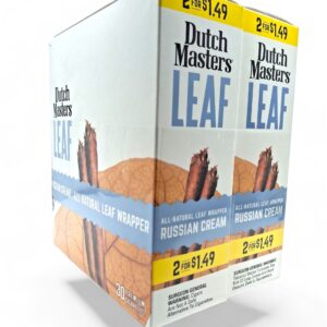 DUTCH MASTERS LEAF 2/1.49 RUSSIAN CREAM 30CT