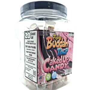 FLYING BUDDAH 2GM INDOOR EXOTIC THCP PREROLL 20CT JAR -CAKED UP CANDY INDICA