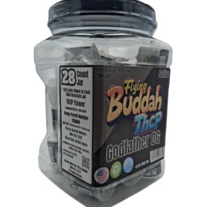 FLYING BUDDAH 1GM JAR INDOOR THCP FLOWER GODFATHER OG 28CT SATIVA