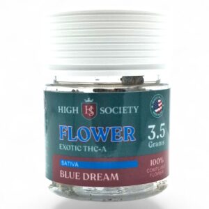 HIGH SOCIETY 3.5GM EXOTIC THC-A FLOWER -BLUE DREAM