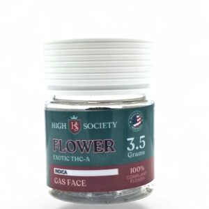 HIGH SOCIETY 3.5GM EXOTIC THC-A FLOWER -GAS FACE