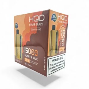 HQD CUVIE GLAZE 5% 15000 PUFFS 5CT -HONEY & MILK