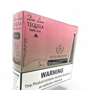 DON LEON TEQUILA 24K PUFFS PEACH MINT 5CT