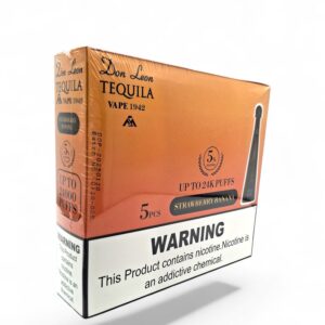 DON LEON TEQUILA 24K PUFFS STRAWBERRY BANANA 5CT