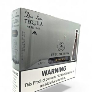 DON LEON TEQUILA 24K PUFFS BLACK ICE 5CT
