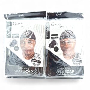 GMAN WAVE CAP BLACK 12CT