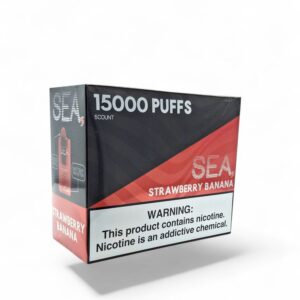 SEA 150000 PUFFS DISPOSABLE 5CT BOX -STRAWBERRY BANANA