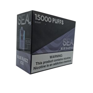 SEA 150000 PUFFS PUFFS DISPOSABLE 5CT BOX -BLUE RAZZ ICE