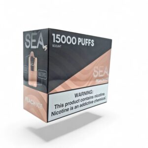 SEA 150000 PUFFS PUFFS DISPOSABLE 5CT BOX -PEACH ICE