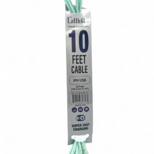 CELLTELL IPH-USB 10 FT LONG CABLE EACH