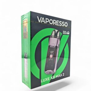 VAPORESSO LUXE XR MAX 2 3200mAh POD SYSTEM STARTER KIT WITH 2X5ML REFILLABLE XR CARTRIDGE POD 1CT - FLOWING PURPLE