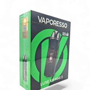 VAPORESSO LUXE XR MAX 2 3200mAh POD SYSTEM STARTER KIT WITH 2X5ML REFILLABLE XR CARTRIDGE POD 1CT - STROM BLUE