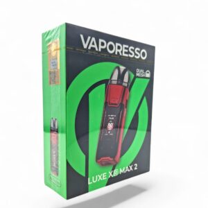 VAPORESSO LUXE XR MAX 2 3200mAh POD SYSTEM STARTER KIT WITH 2X5ML REFILLABLE XR CARTRIDGE POD 1CT - RED