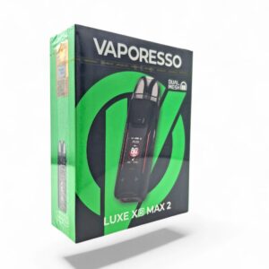 VAPORESSO LUXE XR MAX 2 3200mAh POD SYSTEM STARTER KIT WITH 2X5ML REFILLABLE XR CARTRIDGE POD 1CT - BLACK