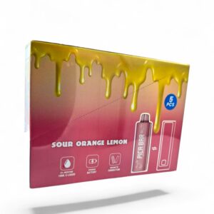 PICA BAR TUNING 30000PUFFS DISPOSABLE POD 5CT -SOUR ORANGE LEMON