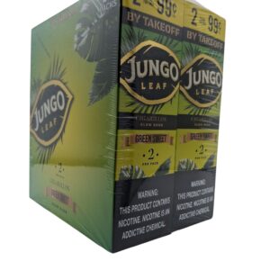 JUNGO LEAF 2/.99 CIGARILLOS 2/15CT BOX -GREEN SWEET