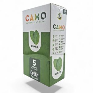 AFGANHEMP CAMO NATURAL LEAF WRAPS CASPER EDITION 5/25CT BOX -NAKED