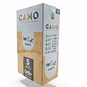 AFGANHEMP CAMO NATURAL LEAF WRAPS CASPER EDITION 5/25CT BOX -SWEET