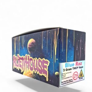 ALIENHOUSE 3GM THC-P CARTRIDGE 9CT -BLUE RAZ