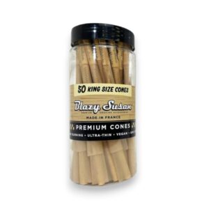 BLAZY SUSAN BROWN CONES KING SIZE JAR 50PC