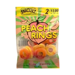 SNACKERZ 2F$2 12CT PEACH RINGS