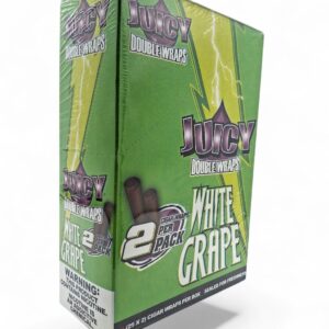 JUICY CIGAR WRAPS BOX WHITE GRAPE 2/25CT