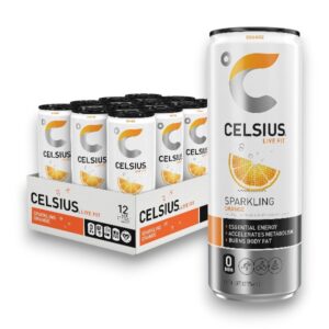 CELSIUS SPARKLING ORANGE 12OZ 12CT