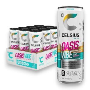 CELSIUS OASIS VIBE 12OZ 12CT