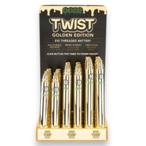 OOZE TWIST BATTERY DISPLAY 24CT -GOLD