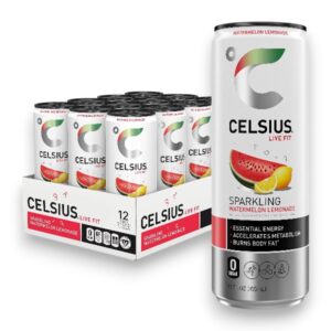 CELSIUS SPARKLING WATERMELON LEMONADE 12OZ 12CT