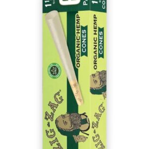 ZIG ZAG ORGANIC HEMP CONES 1 1/4 SIZE BOX 6PK/12CT