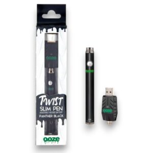 OOZE TWIST SLIM PEN  BATTERY KIT 320MAH EACH - PANTHER BLACK