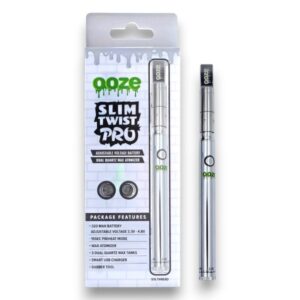 OOZE TWIST SLIM PEN  BATTERY KIT 320MAH EACH - COSMIC CHROME