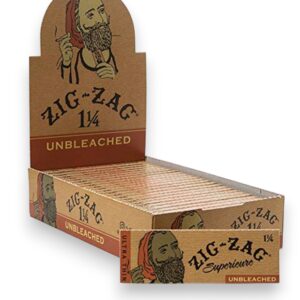 ZIG ZAG PAPER UNBLEACHED 1 1/4 SIZE 24CT