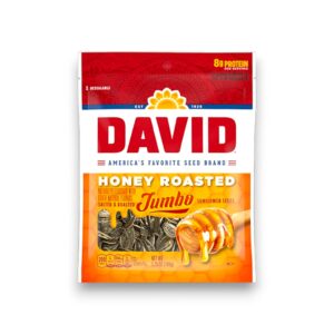 DAVID SUNFLOWER JUMBO SEED HONEY ROASTED PEG 5.25OZ
