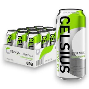 CELSIUS ESSENTIAL CHERRY LIME 16OZ 12CT