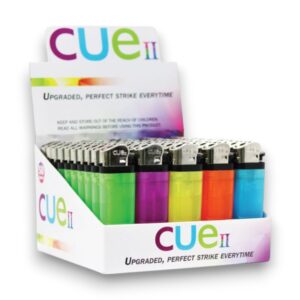 CUE CLEAR LIGHTER CHEAP 50CT